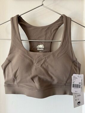 Roots Restore Stretch Beige Sports Bra
